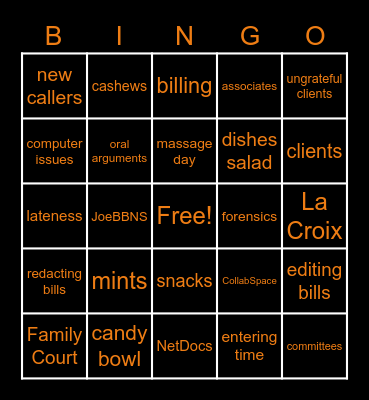 BBNS Bingo Card