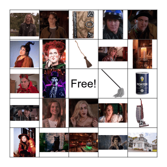 Hocus Pocus Bingo Card