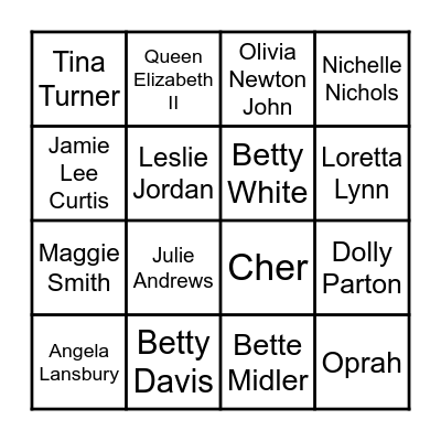 Underworld Bingo Card