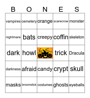 HAPPY HALLOWEEN   Bingo Card