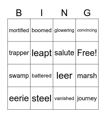 Picnic at Mudsock Meadow Bingo Card