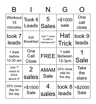 One Charlotte Bingo Card