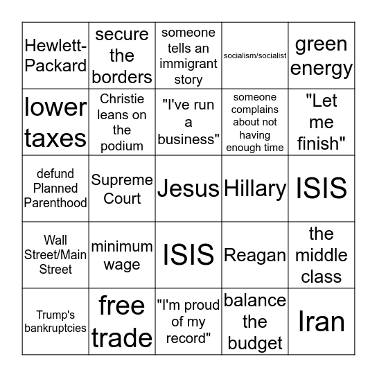 Bingo Card