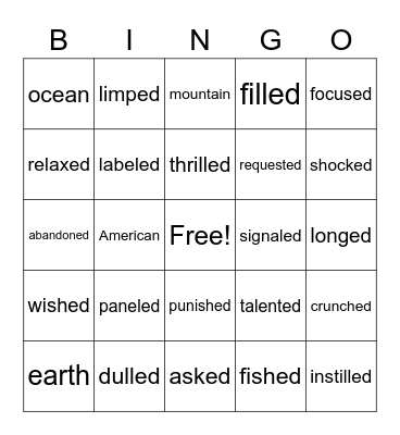 6.2 BINGO Card