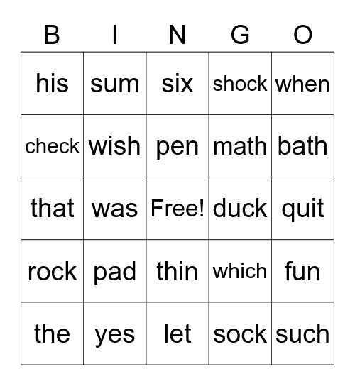 1.3 BINGO Card