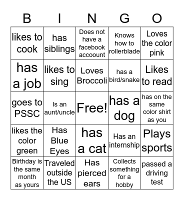 Happy Halloween!! Bingo Card