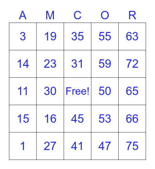 QUALITY ATTRACTS QUALITY Bingo Card