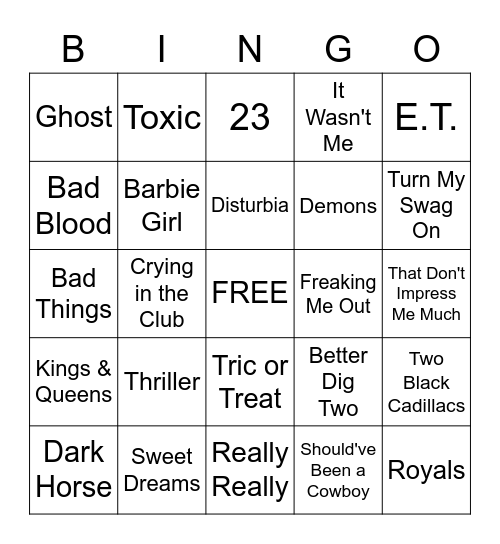 HALLOWEEN BINGO 1 Bingo Card