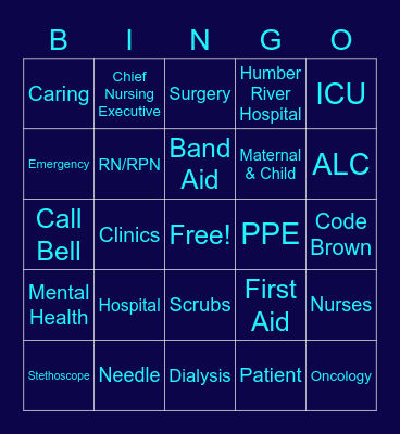 Nursing Week BINGO 2023 Bingo Card