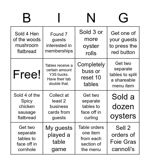 Bingo Card