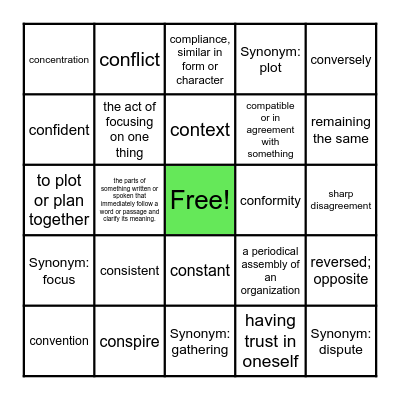Year 2 Set 1 Bingo Card