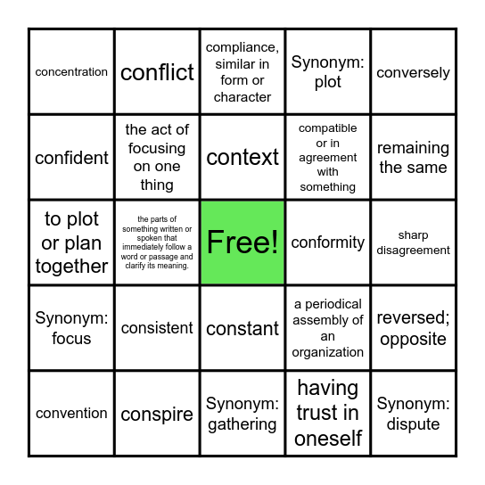 Year 2 Set 1 Bingo Card
