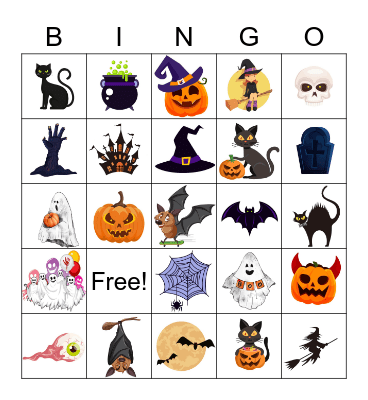 Halloween Bingo Card