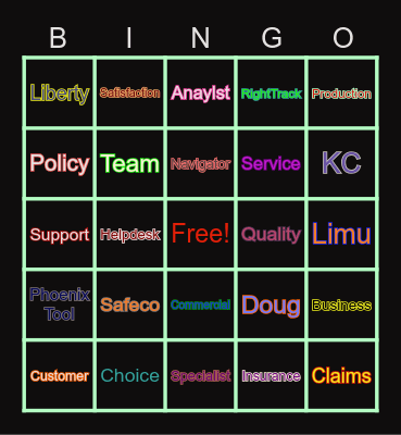 Customer Experience Week Bingo Card