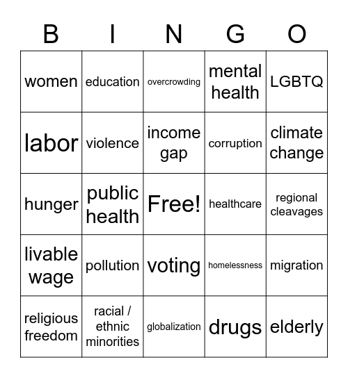 Knights & Dames! Bingo Card