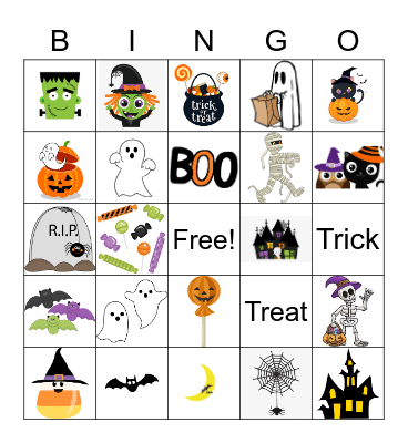 Scary Bingo Card