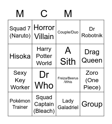 Dan - Friday Bingo Card