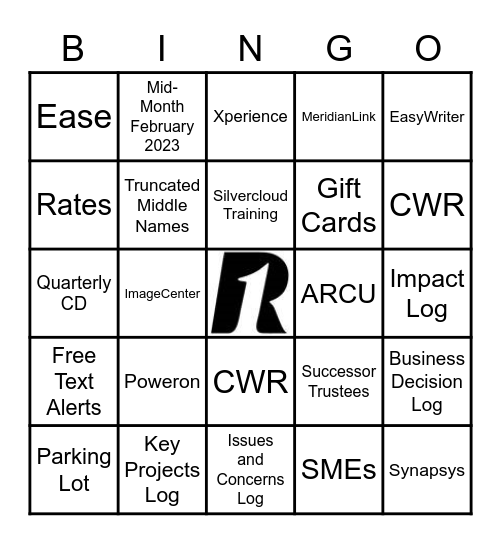 Core Bingo Card