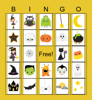 Halloween Bingo!!! Bingo Card