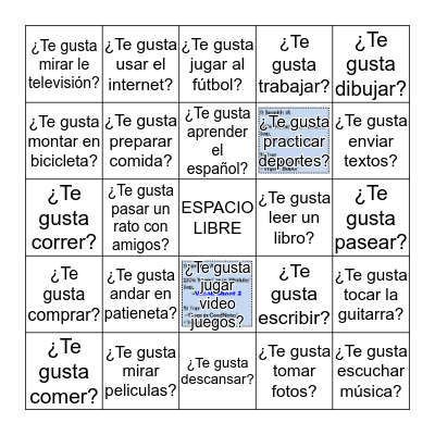 La Loteria: ¿Te gusta....? Bingo Card
