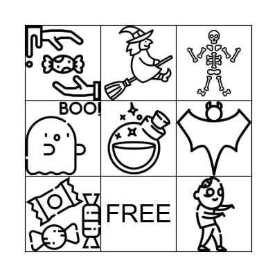 Halloween Bingo Card