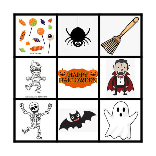 Halloween Bingo Card