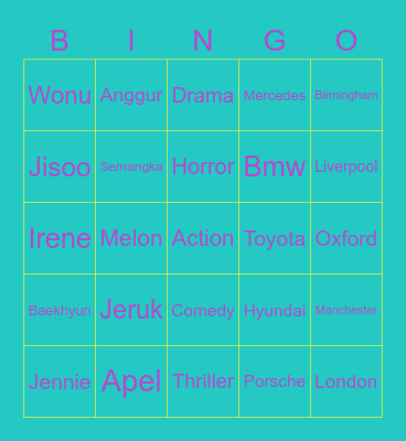 RoseanneTBs Board! Bingo Card