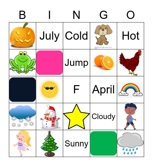 Name: Bingo Card