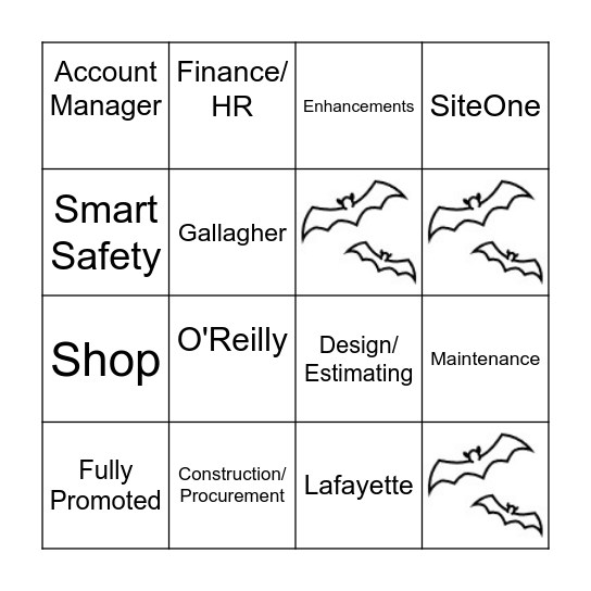 MELIORA EMPLOYEE TRAINING BINGO Card