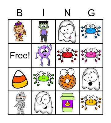 Halloween BINGO Card