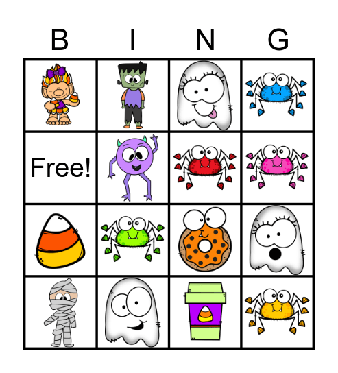 Halloween BINGO Card