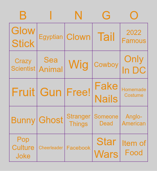 SPOOKY BINGO Card