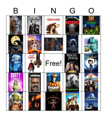 Halloween Bingo Card