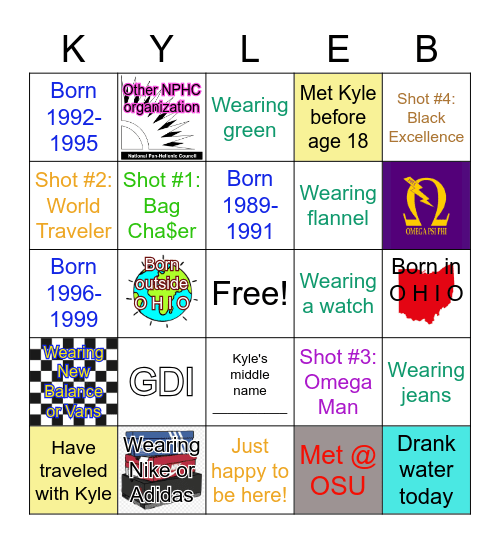 CHEERS TO ALL THAT YOU ARE! Bingo Card