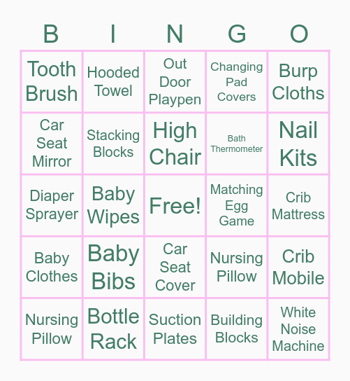 Present Bingo Card