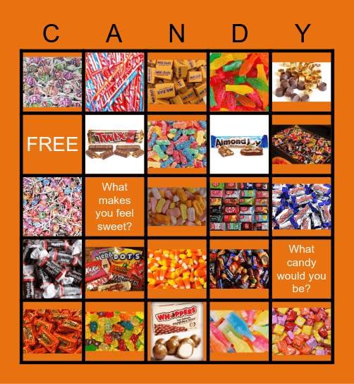 CANDY Bingo Card