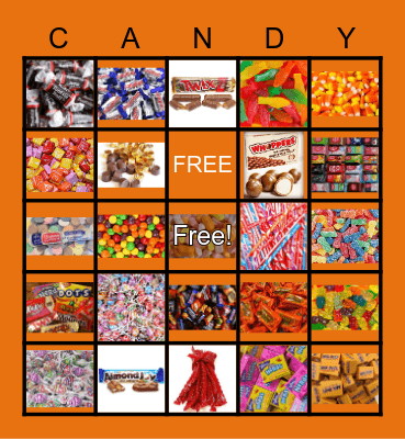 CANDY Bingo Card