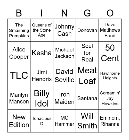 Halloween #2 Bingo Card