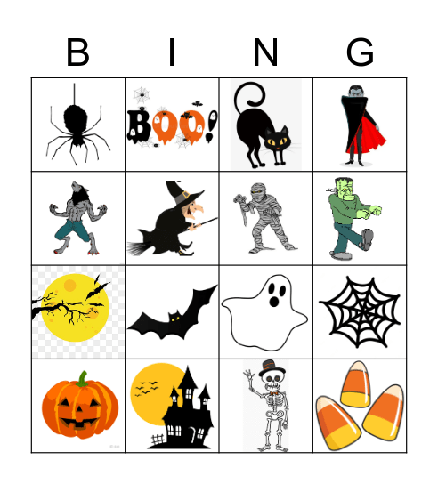 👻 HALLOWEEN 🎃 Bingo Card