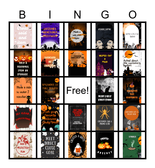 Halloween Bingo Card