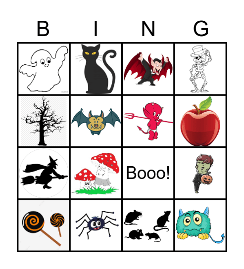 Le Bingo d'Halloween Bingo Card