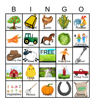 FARM Bingo Card