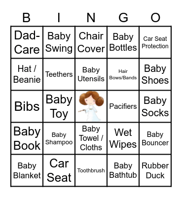 BABY SHOWER! Bingo Card