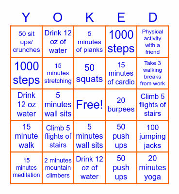 Yoketober 2022 Bingo Card
