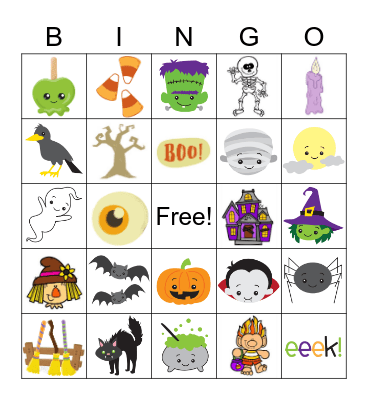 Halloween Bingo Card