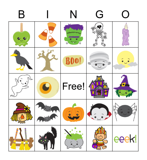 Halloween Bingo Card