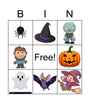 Halloween Bingo Card