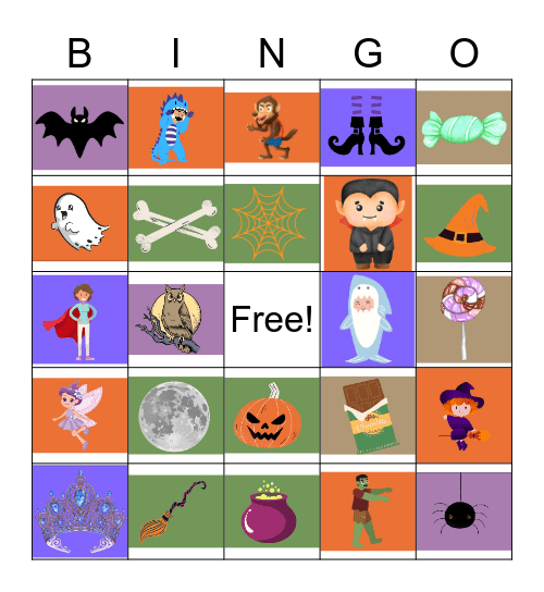 Halloween Bingo Card