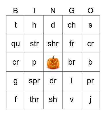 Halloween Bingo Card