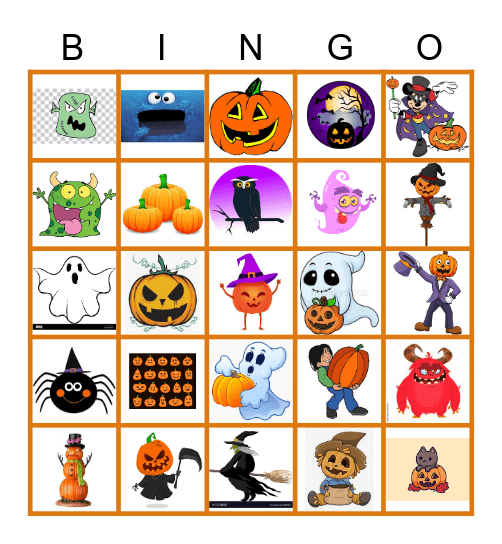 Halloween Bingo Card